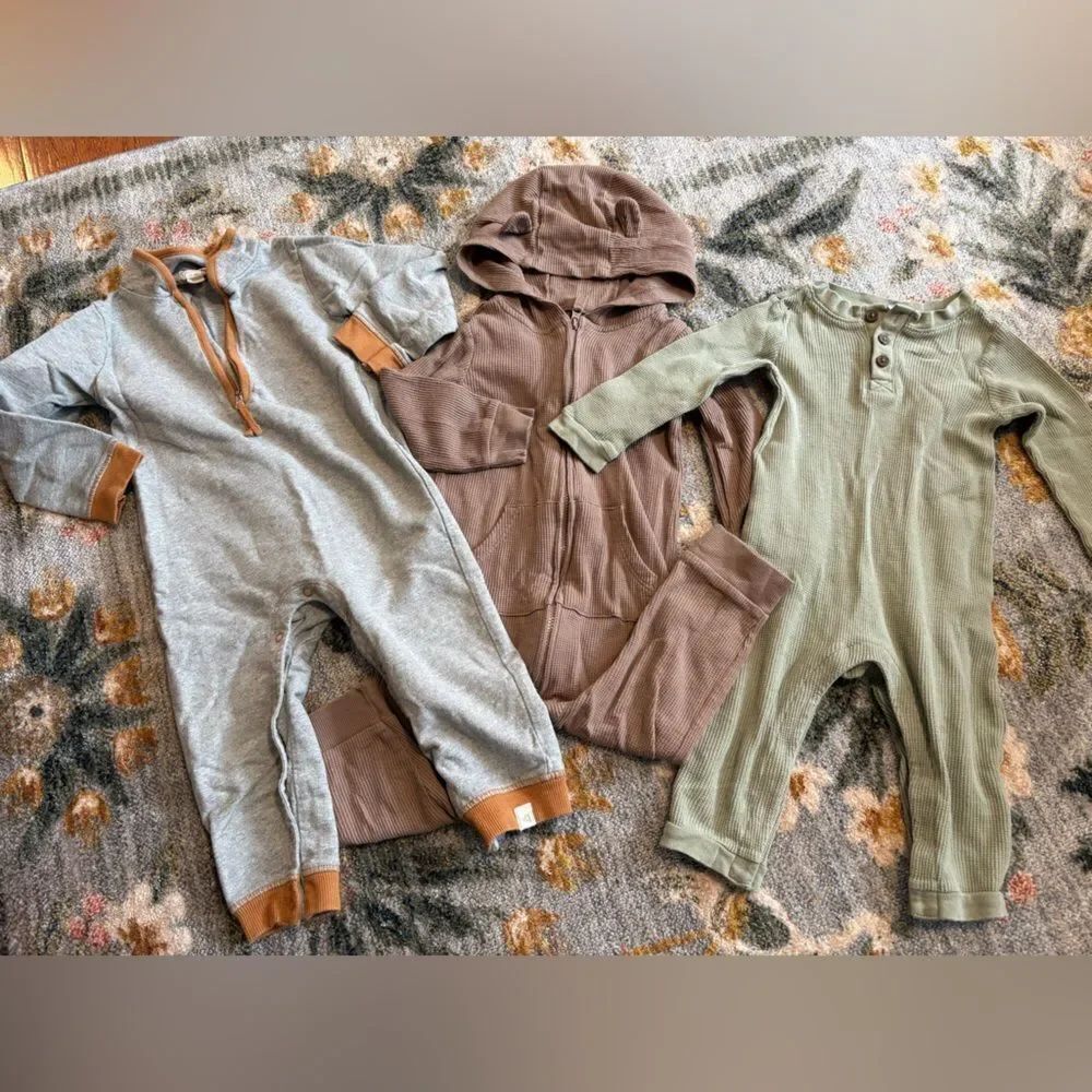 Lot of 18m Toddler outfit Onsie pants sets carters burts bees old navy